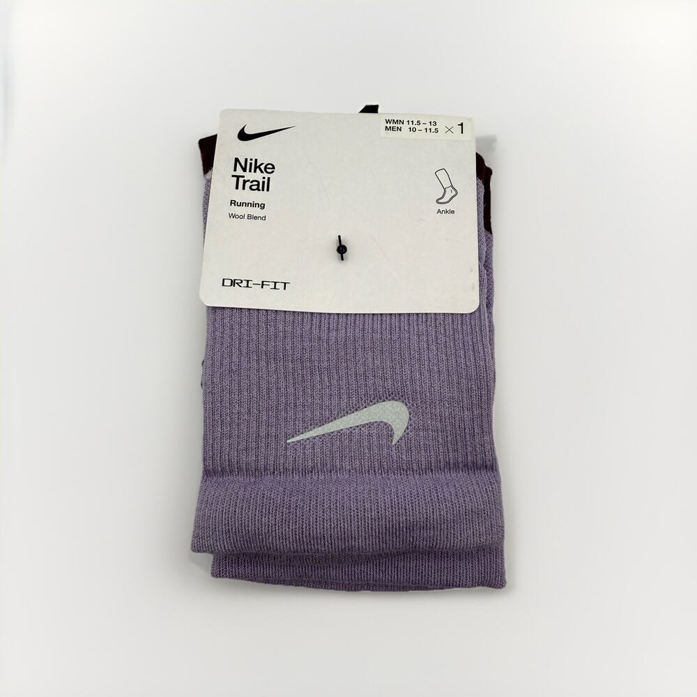 Nike Trail Running Wool Blend Dri-Fit Ankle Socks HF7155 500 M 10-11-5 W 11.5-13